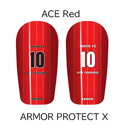 ARMOR【ACE】レガース シンガード レッグガード すね当て オリジナル デザイン サッカー用 フットサル